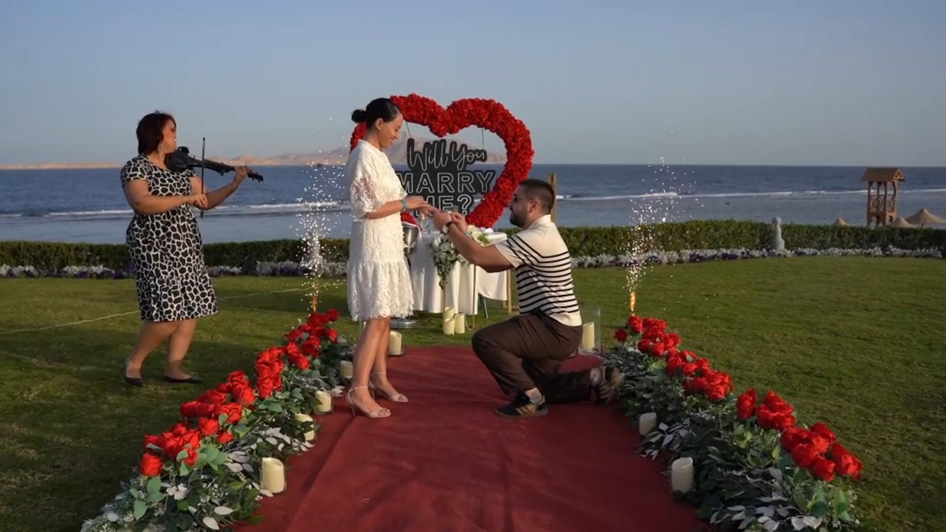 MARRY ME Proposal In Sharm El Sheikh