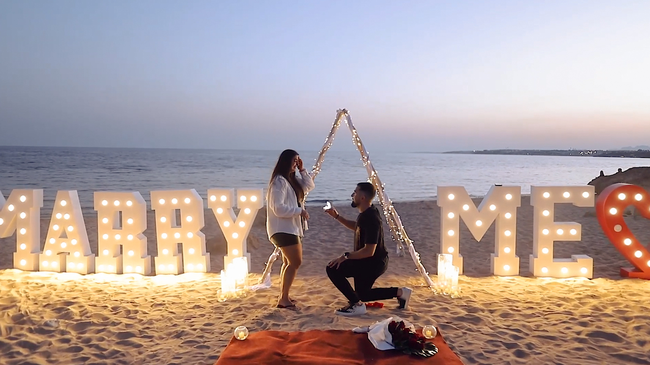 MARRY ME Proposal In Sharm El Sheikh