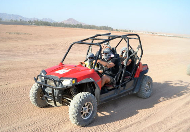 Family car buggy Safari in Sharm Desert